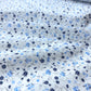 Popelina 100% Algodón Blanca con Flores Azules