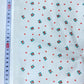 Cambray 100% Algodón Blanco Con Pequeñas Flores Rojo Vivo