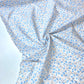 Batista 100% Algodón Blanco Con Pequeñas Flores Azules