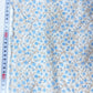 Batista 100% Algodón Blanco Con Pequeñas Flores Azules