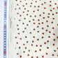 Cambray 100% Algodón Perla con Corazones Marrones