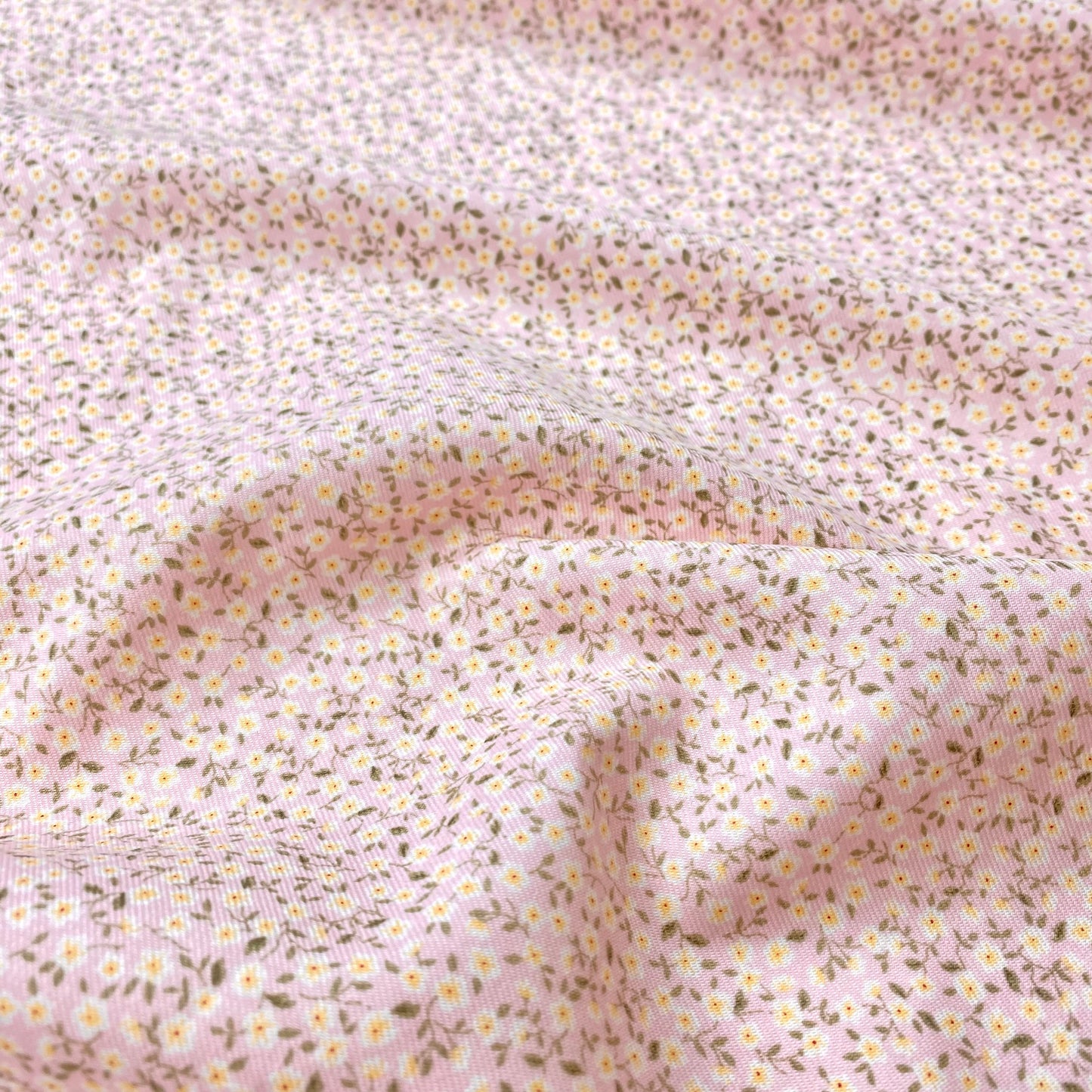 Pañalera 100% Algodón Rosa Bebé Con Flores Pequeñas