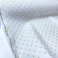 Cambray 100% Algodón Blanco Con Corazones Dorados