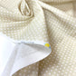 Cambray 100% Algodón Beige Con Puntos Blancos
