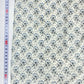 Popelín 100% Algodón Beige Con Flores Azules