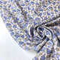 Vaina 100% Algodón con Flores Azules y Detalles Rosa