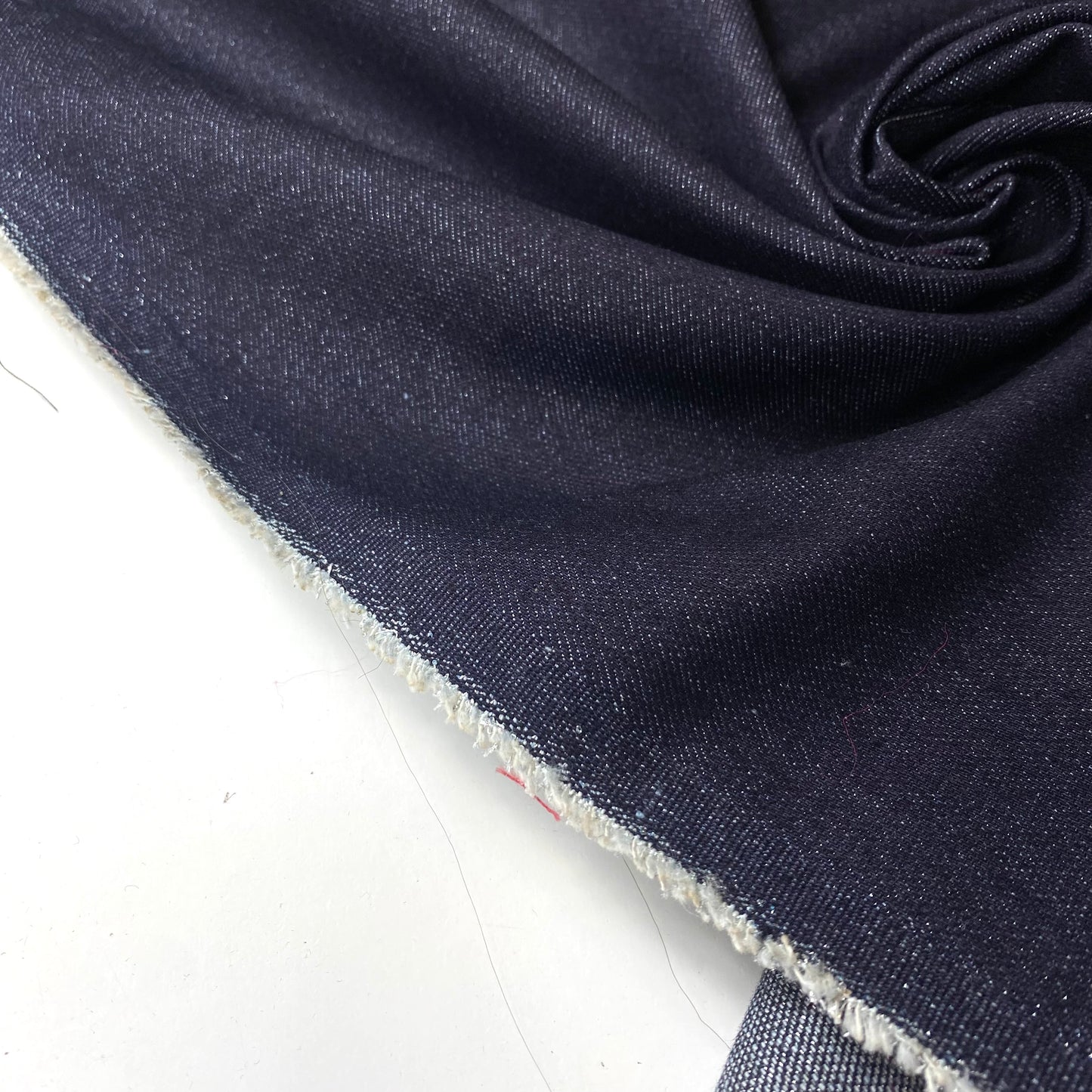 Tela vaquera con lúrex azul oscuro