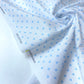 Cambray 100% Algodón Blanco Con Corazones Azules
