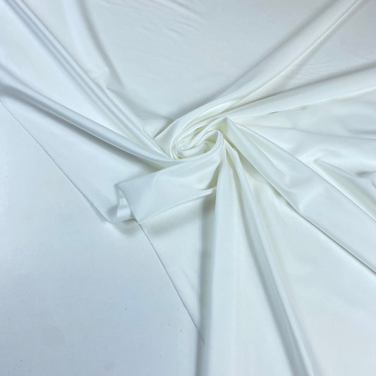 licra blanca brillante