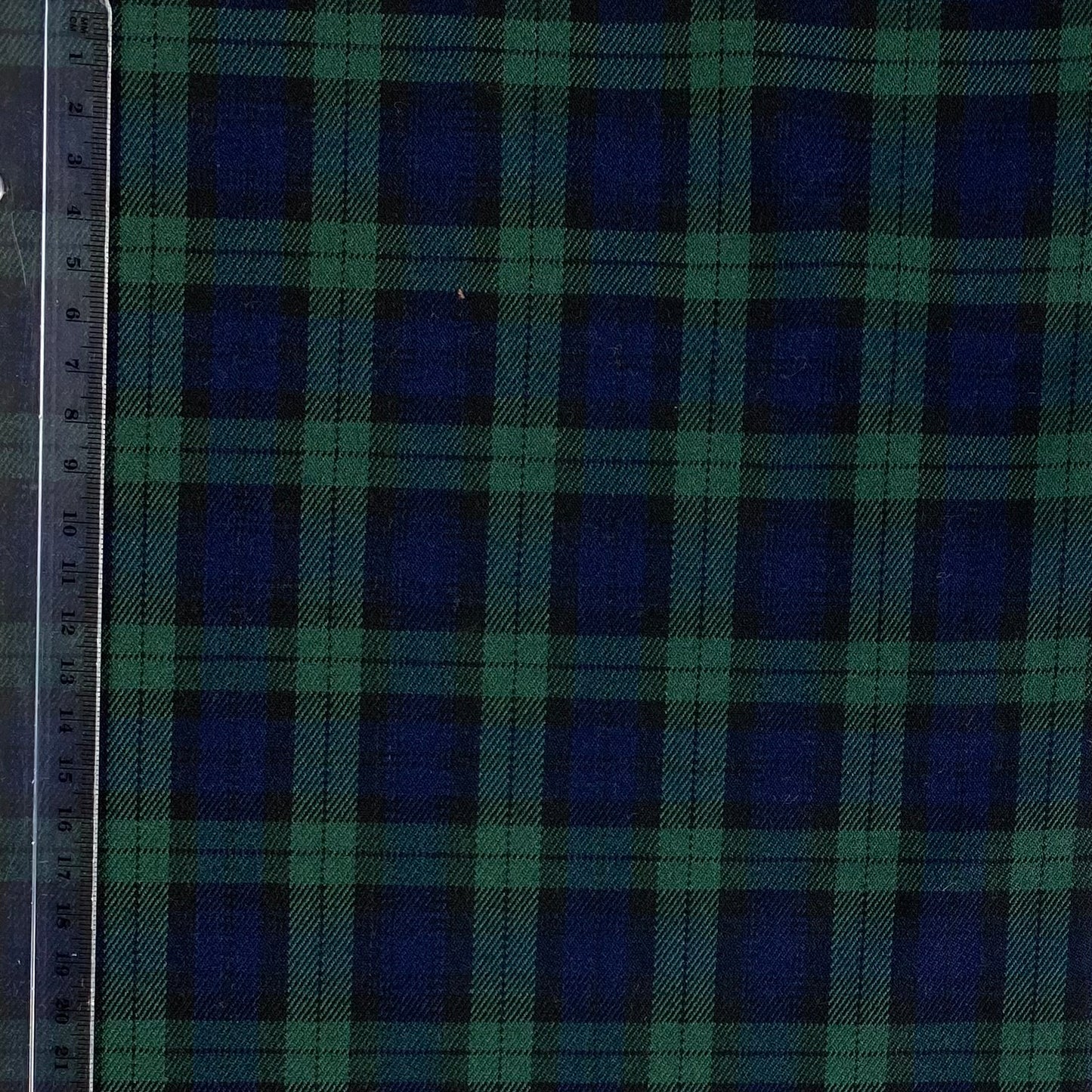 Tartan xadrez azul escuro e verde