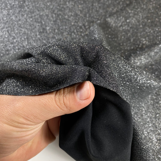 Lycra preta com glitter
