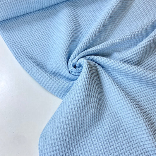 Waffle 100% Algodão Azul Bebé