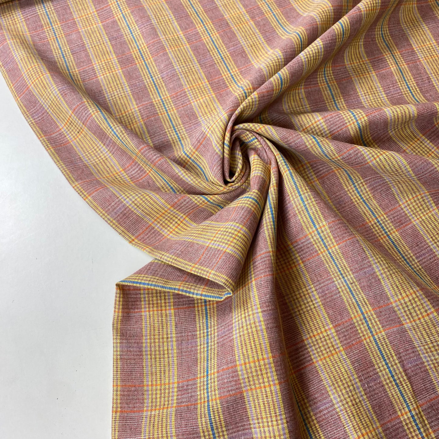 Tartan Leve Tons Amarelo e Laranja