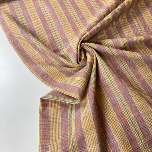 Tartan Leve Tons Amarelo e Laranja