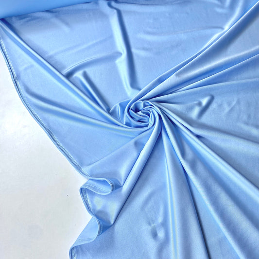Lycra Com Brilho Azul Bebé Ideal Para Bikinis