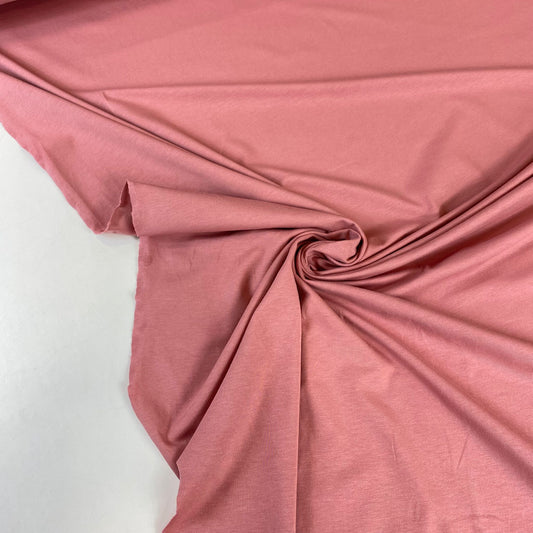 Jersey com elastano rosa coral