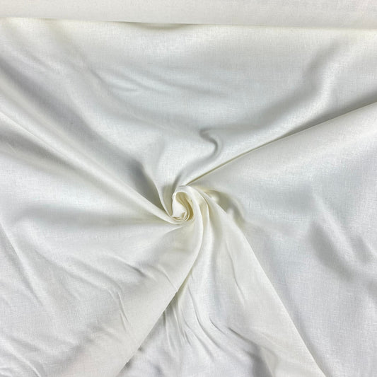 Raw white linen