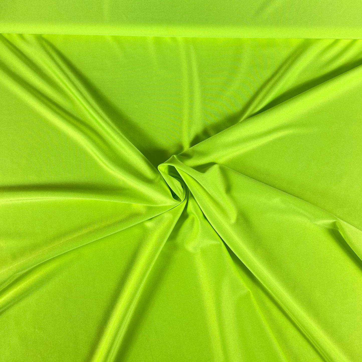 Neon green lycra with shine