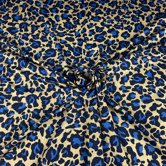 Lycra pattern tiger blue spots