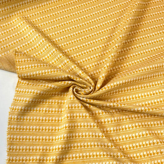 Tejido de punto jacquard amarillo