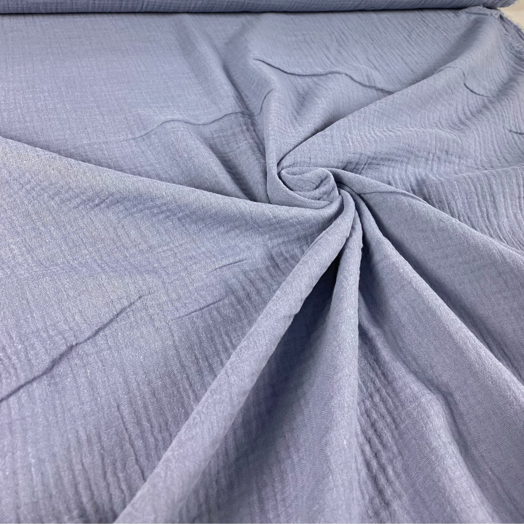 Blue-gray double muslin