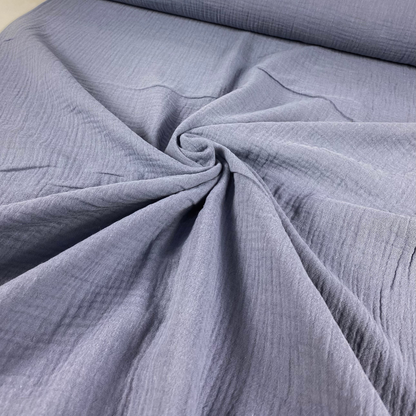 Blue-gray double muslin