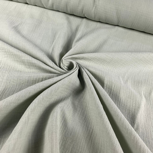 Grey-green double muslin