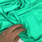 Lycra mate reciclada en verde esmeralda