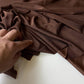 licra brillante marrón chocolate