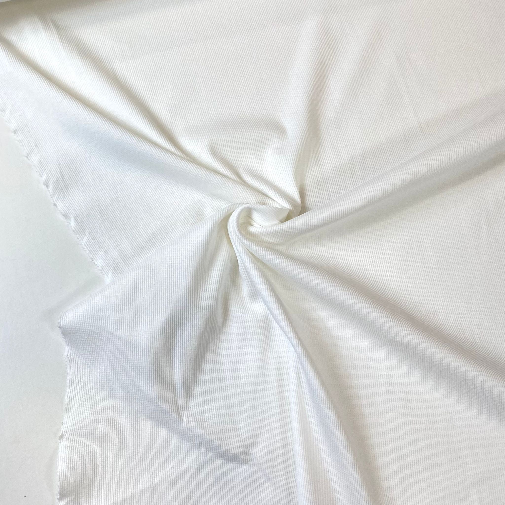 Rib 2x2 branco | Malha rib | Olive's Tecidos