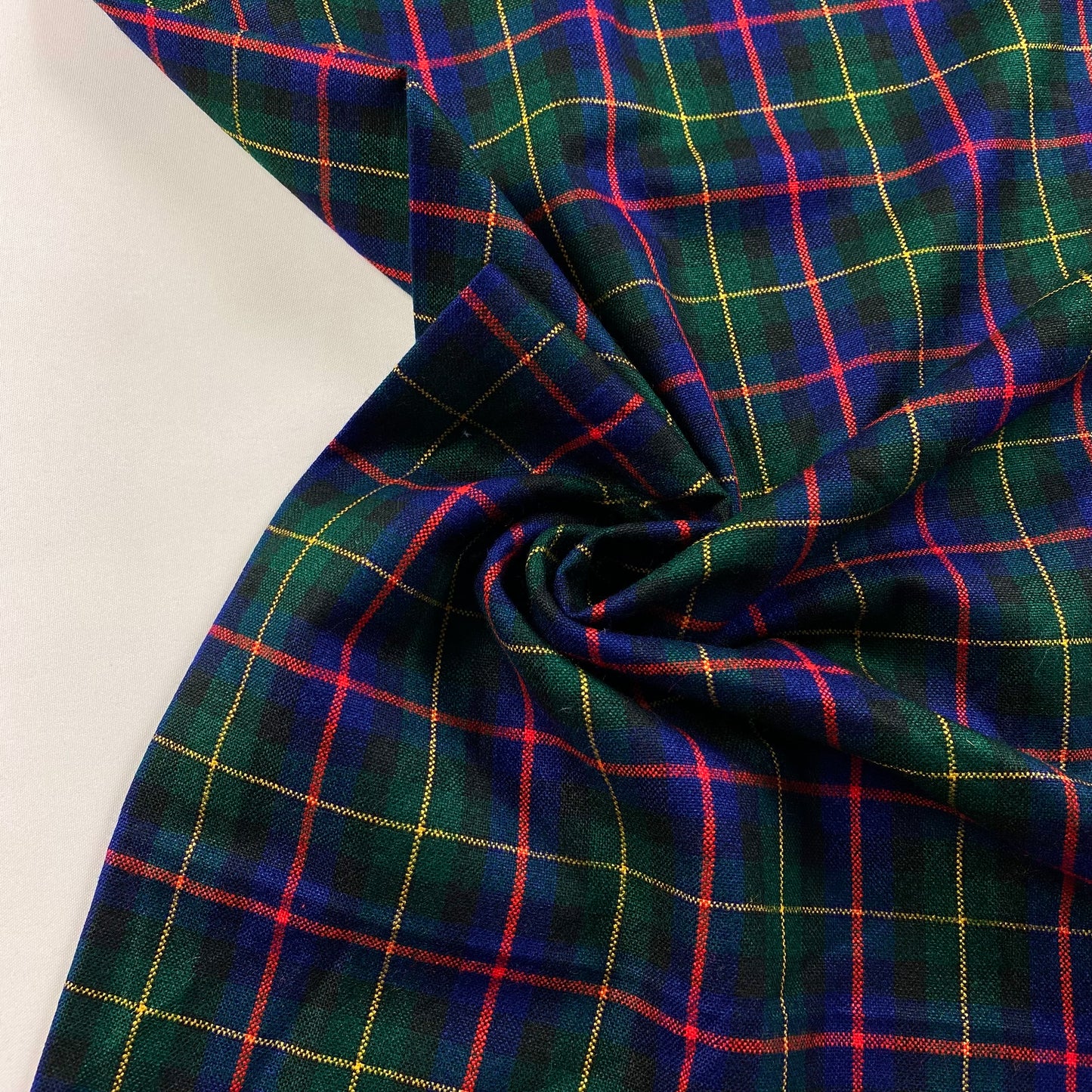 Tartan xadrez azul e verde