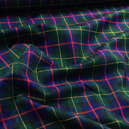 Tartan xadrez azul e verde