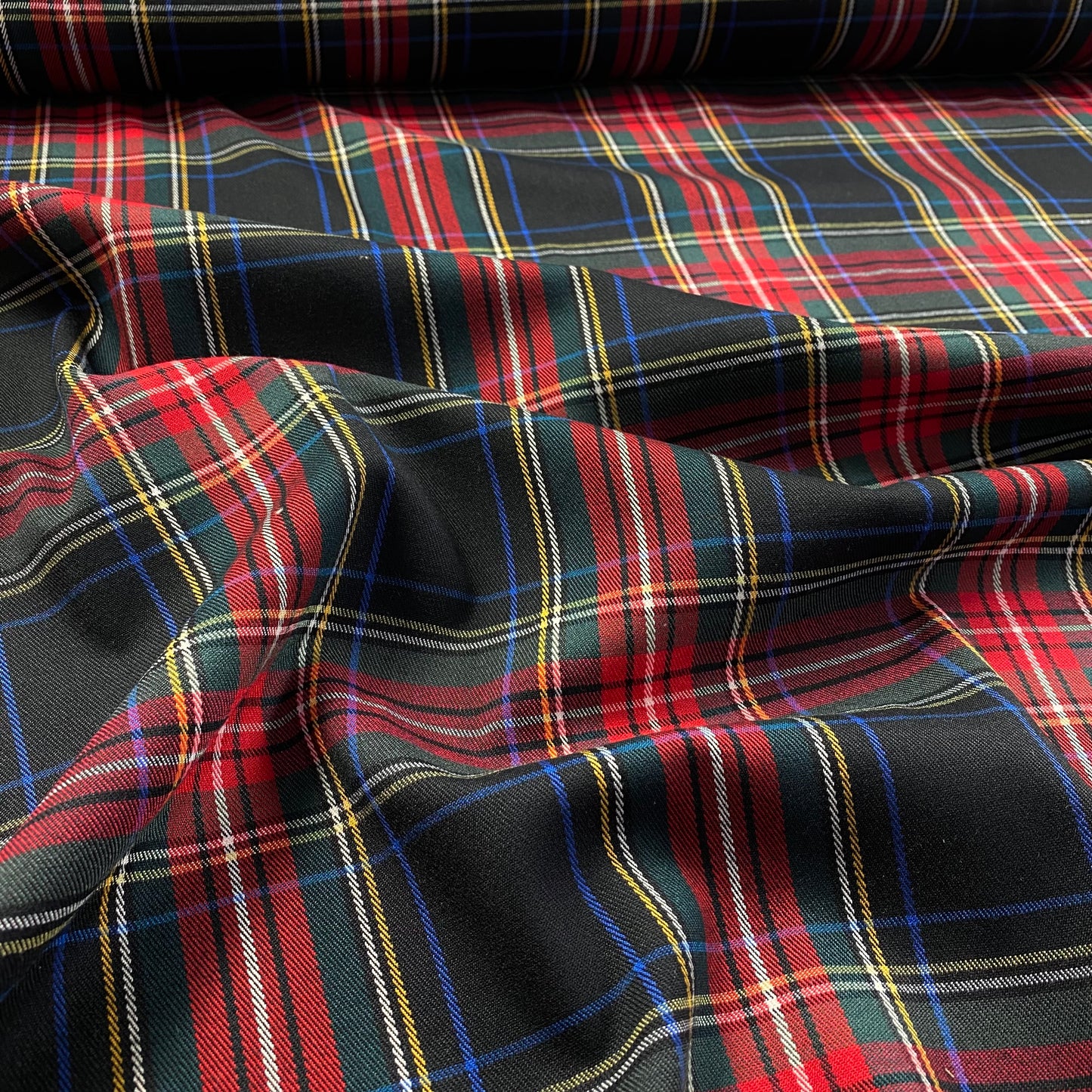 Tartan xadrez preto e vermelho