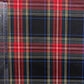 Tartan xadrez preto e vermelho