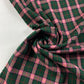 Tartan xadrez verde e rosa