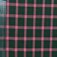 Tartan xadrez verde e rosa