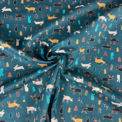 Poplin - pattern with animals