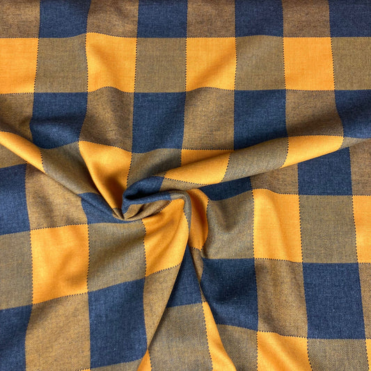 Vaiela blue squares and toasted yellow