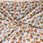 Viscose - fundo creme com flores APENAS 90 CM