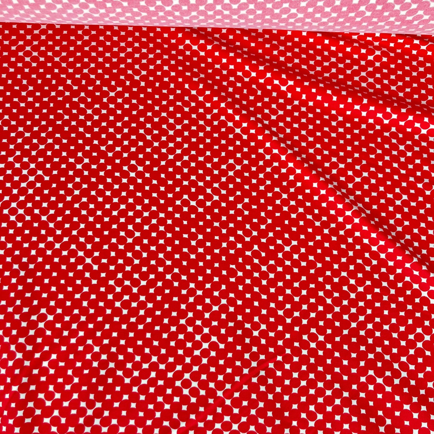 Red lycra with white details