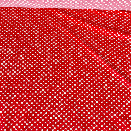 Red lycra with white details